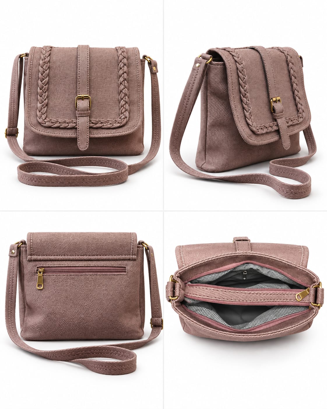 Nayelle Braided Crossbody Bag