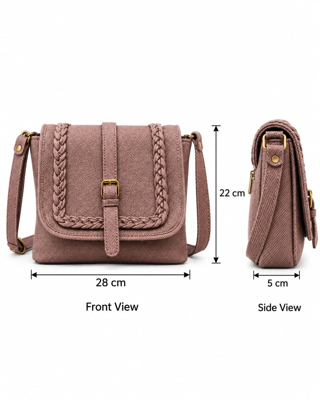 Nayelle Braided Crossbody Bag