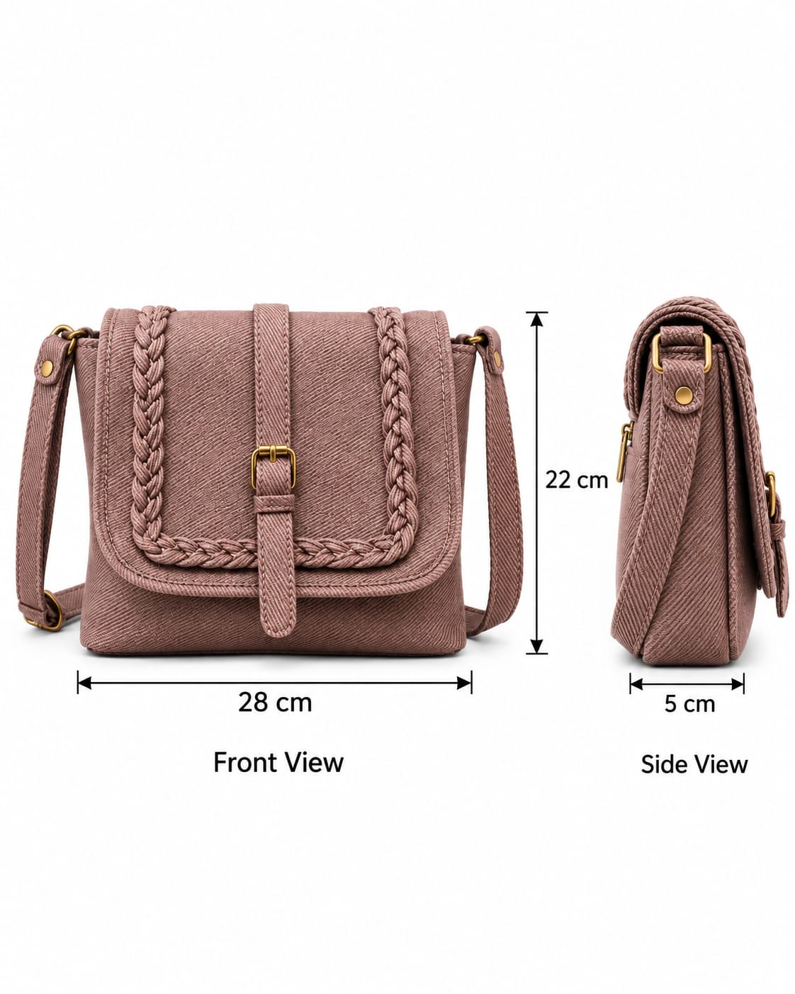 Nayelle Braided Crossbody Bag