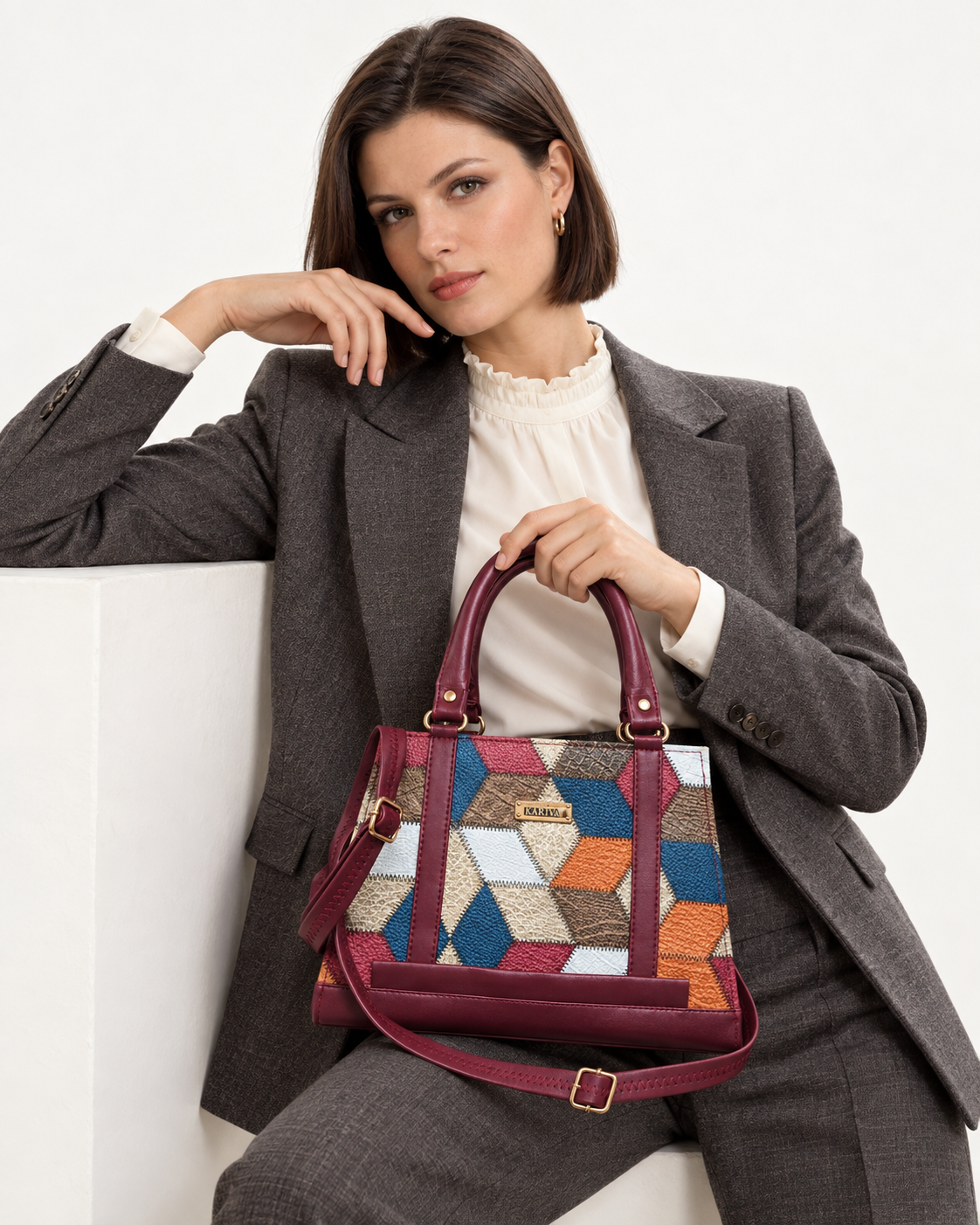 Mireya Patchwork Handbag